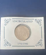 1982 George Washington 250th Anniversary Half Dollar Silver Coin - Image 1