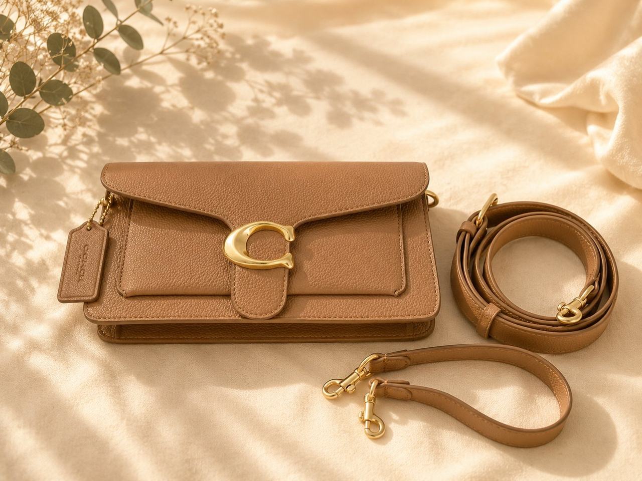Coach Tabby Messenger 19 in Pebble Leather
