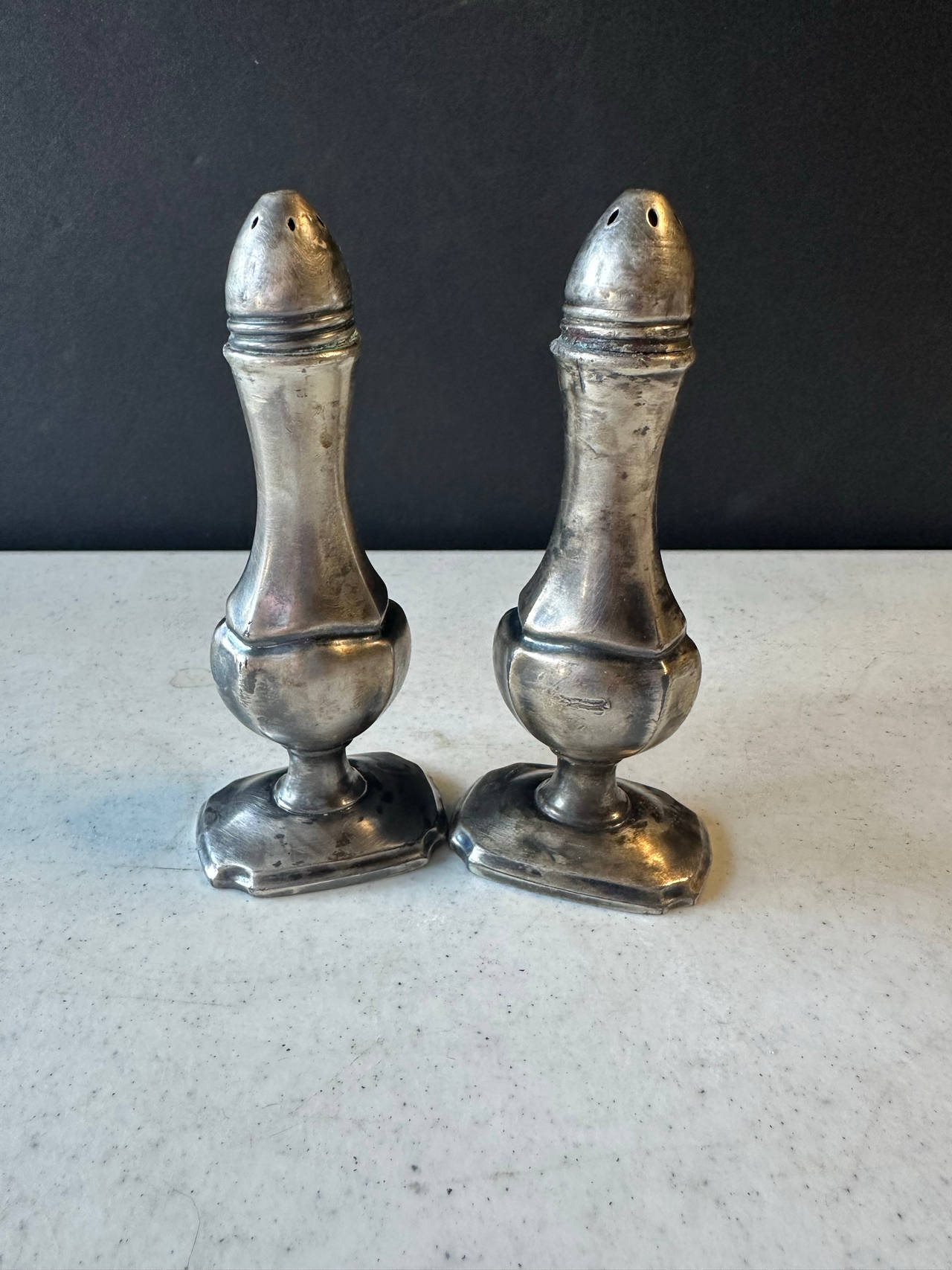 Vintage Sterling Silver Salt and Pepper Shakers