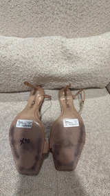 Schutz Vikki Nude Leather Ankle Tie High Heel Sandals: 8.5B - Image 4