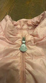 Moncler Joelle Quilted Puffer Jacket Pink Infant 9 - 12 Months Baby Coat  - Image 3