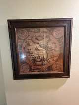 Framed Vintage World Map Wall Art - Image 2
