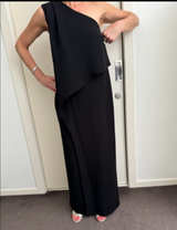 Carla Zampatti One Shoulder Black Dress - Image 2