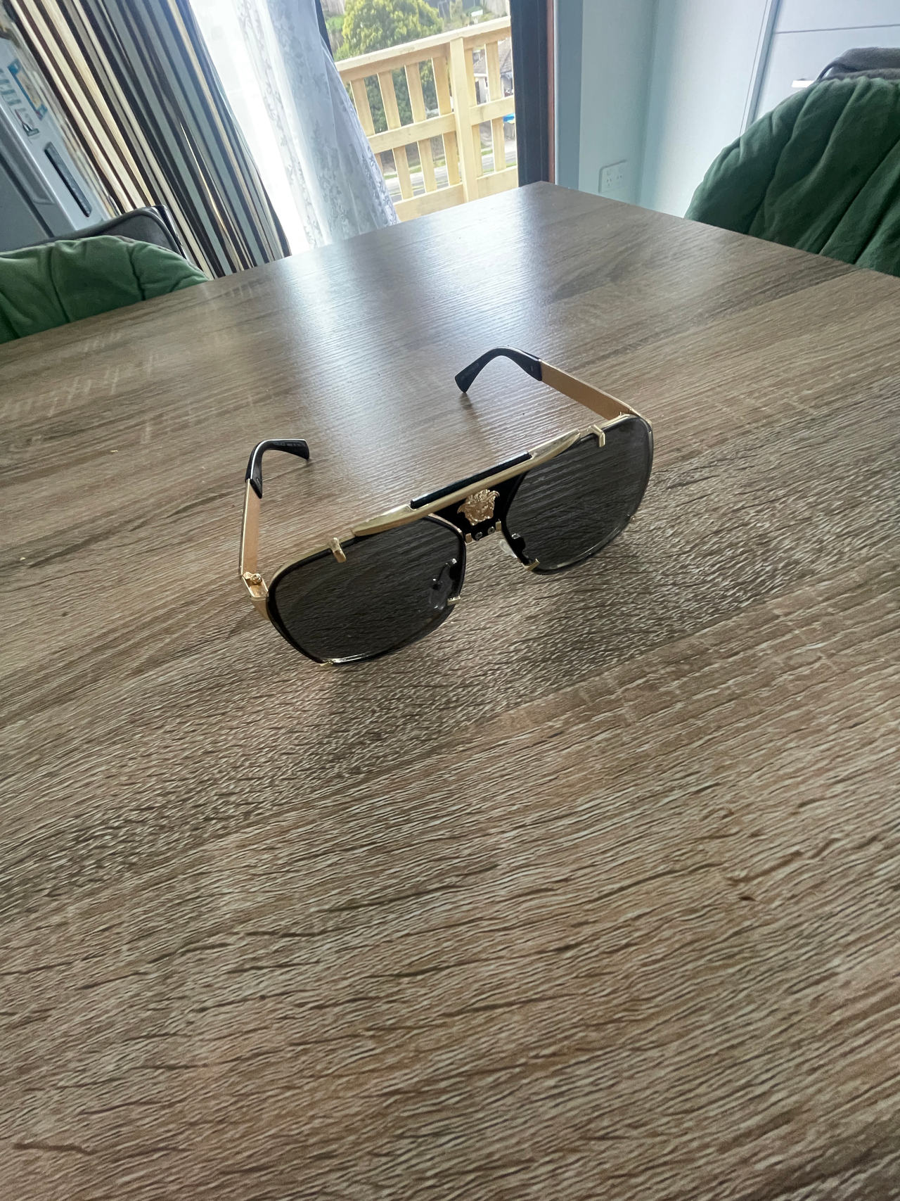 Versace Medusa Aviator Sunglasses
