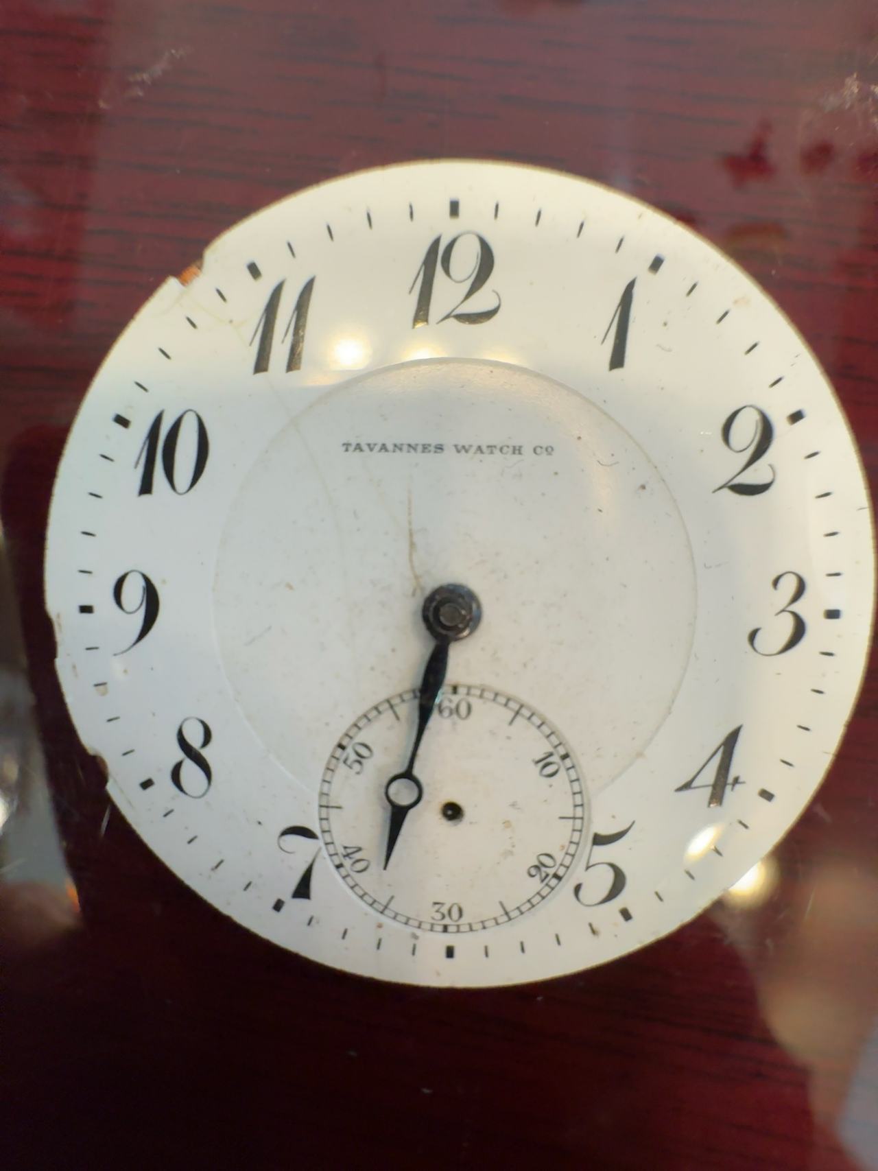 Tavannes Vintage Pocket Watch Movement 43mm