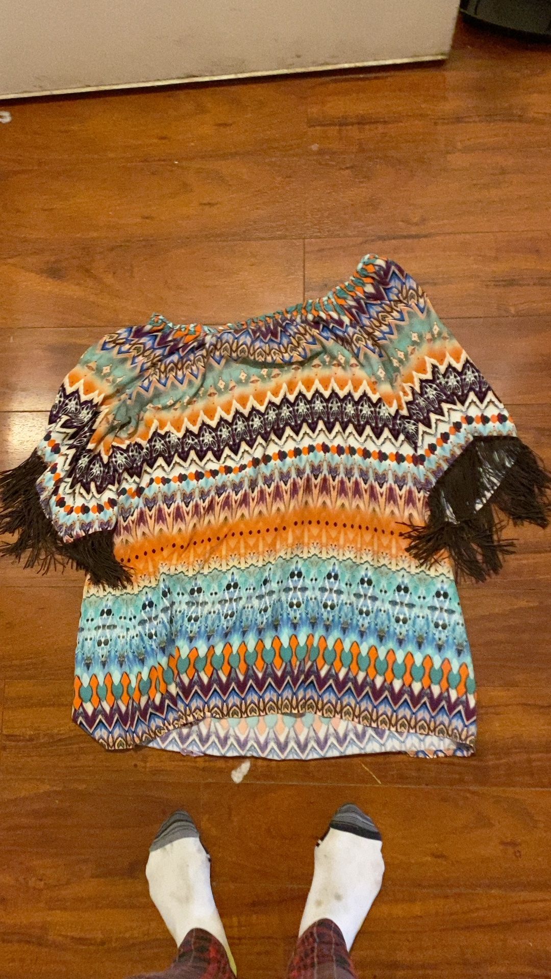 R Cinco Ranch Women's Aztec Boho Tunic Top