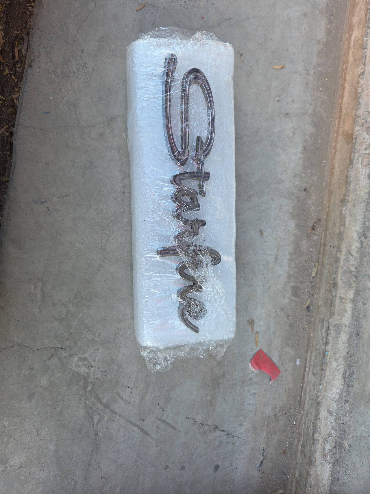 Oldsmobile Starfire Chrome Script Emblem