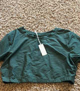 Aerie Smoothez Short Sleeve Crop Top new with tags xl - Image 1