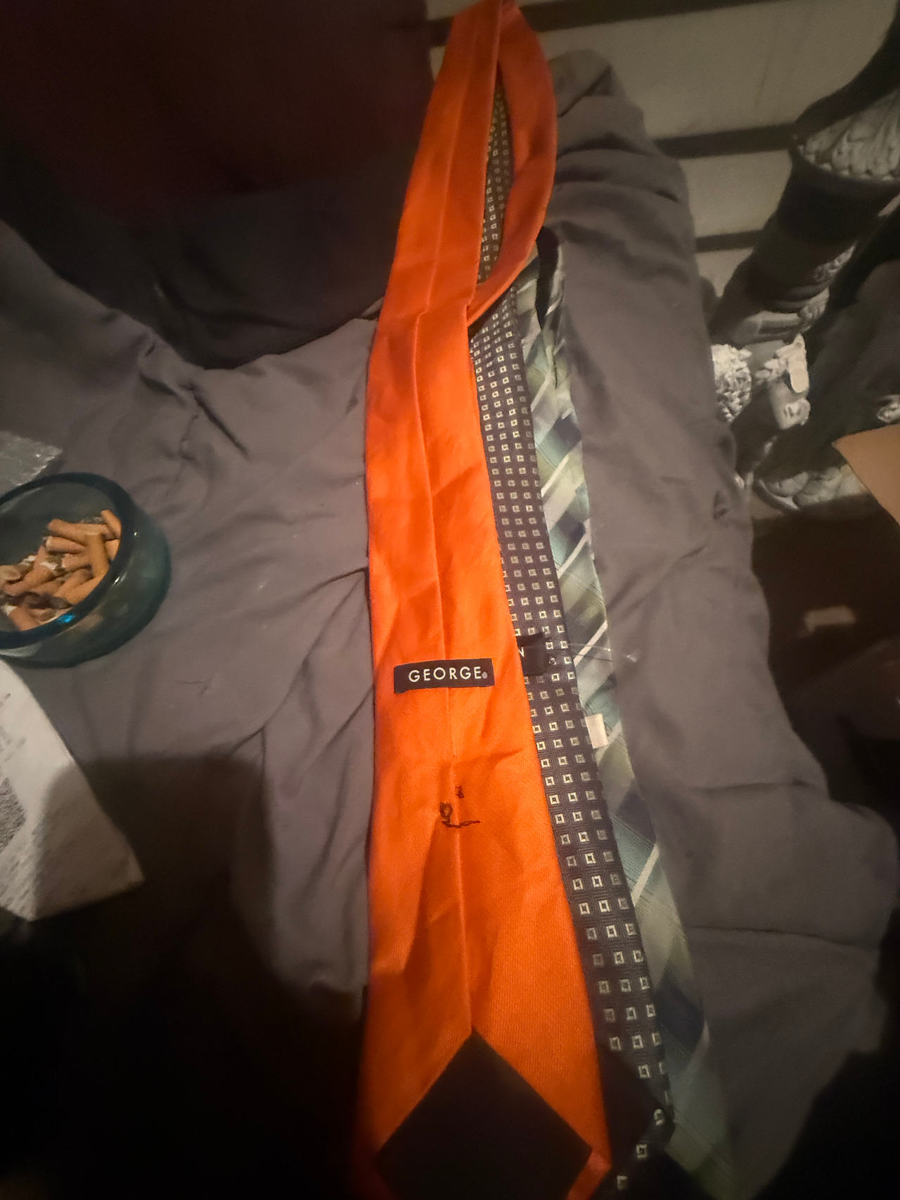 George Solid Orange Necktie