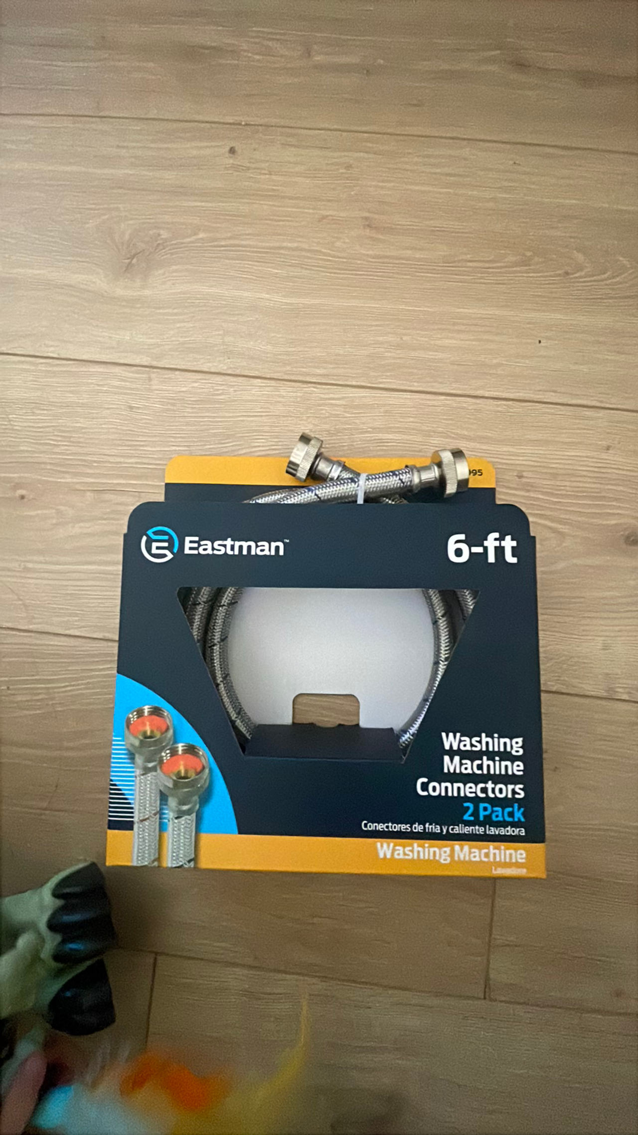 Eastman 6-ft Stainless Steel Braided Washing Machine Connectors 1 pack