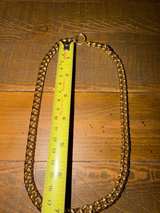 Monet Vintage Gold Tone Textured Curb Link Necklace - Image 5