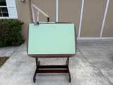 Vintage 1960s Wood Drafting Table with Drafting Arm - Image 2