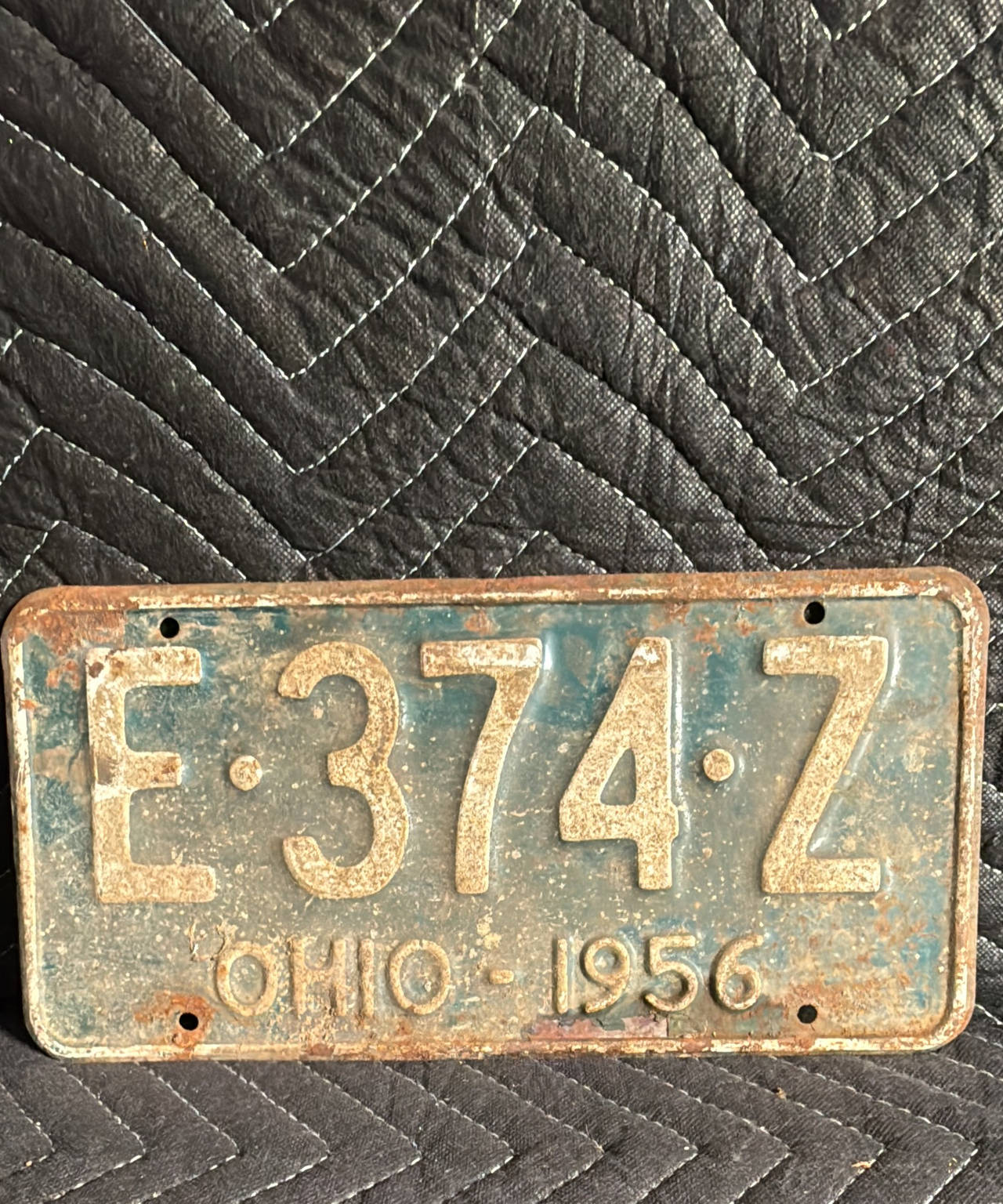 1956 Ohio License Plate