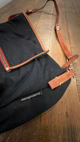 Dooney & Bourke Wayfarer Nylon Hobo Shoulder Bag Black - Image 3