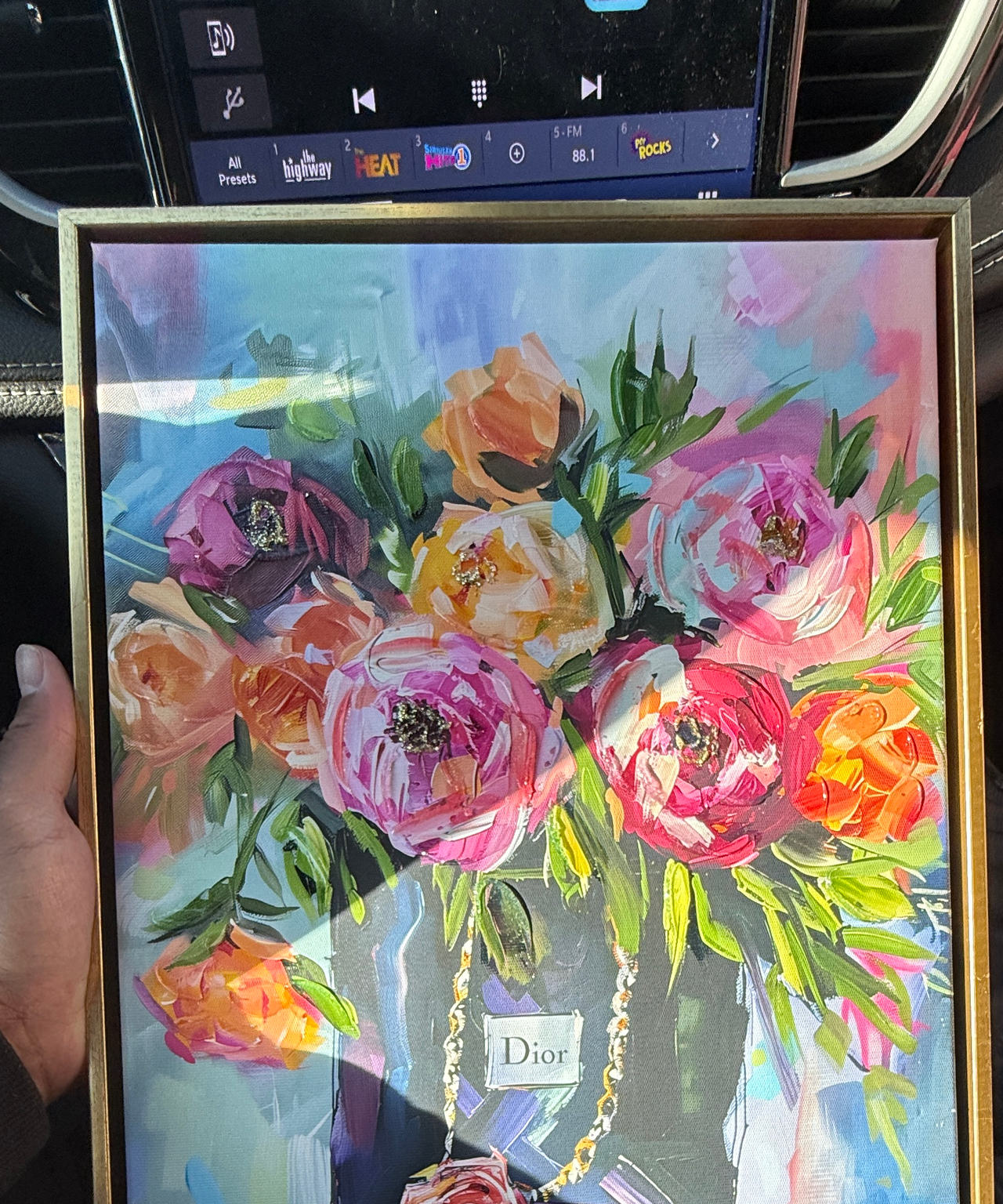 Dior Inspired Floral Canvas Wall Art
