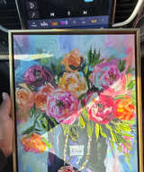 Dior Inspired Floral Canvas Wall Art - Image 1