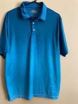 Large Ben Hogan blue ombré Performance Golf Polo Shirt men’s - Image 2