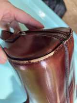 Cristian Italian Leather Crossbody Camera Bag Brown Vintage Made Italy - Image 8