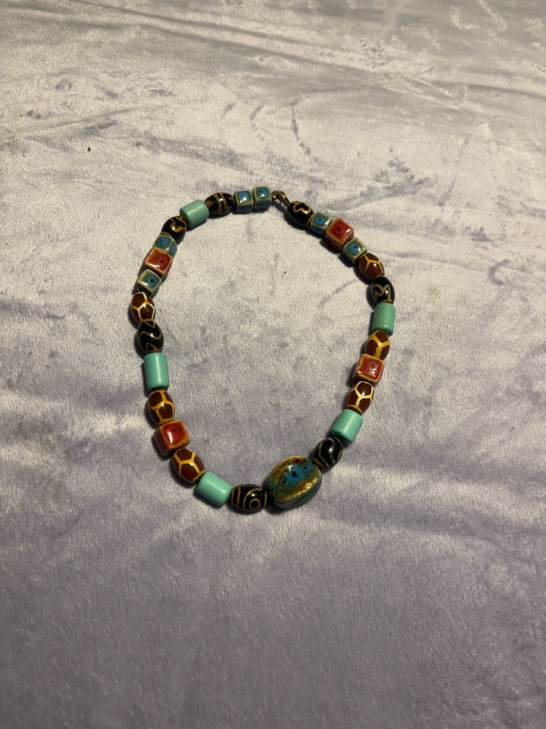 Carolyn Pollack Vintage Sterling Silver Multi-Gemstone Necklace & Bracelet Set