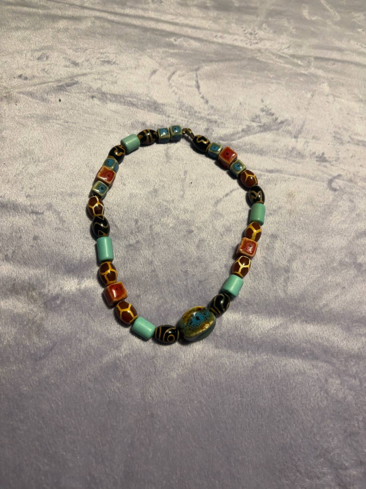 Carolyn Pollack Vintage Sterling Silver Multi-Gemstone Necklace & Bracelet Set