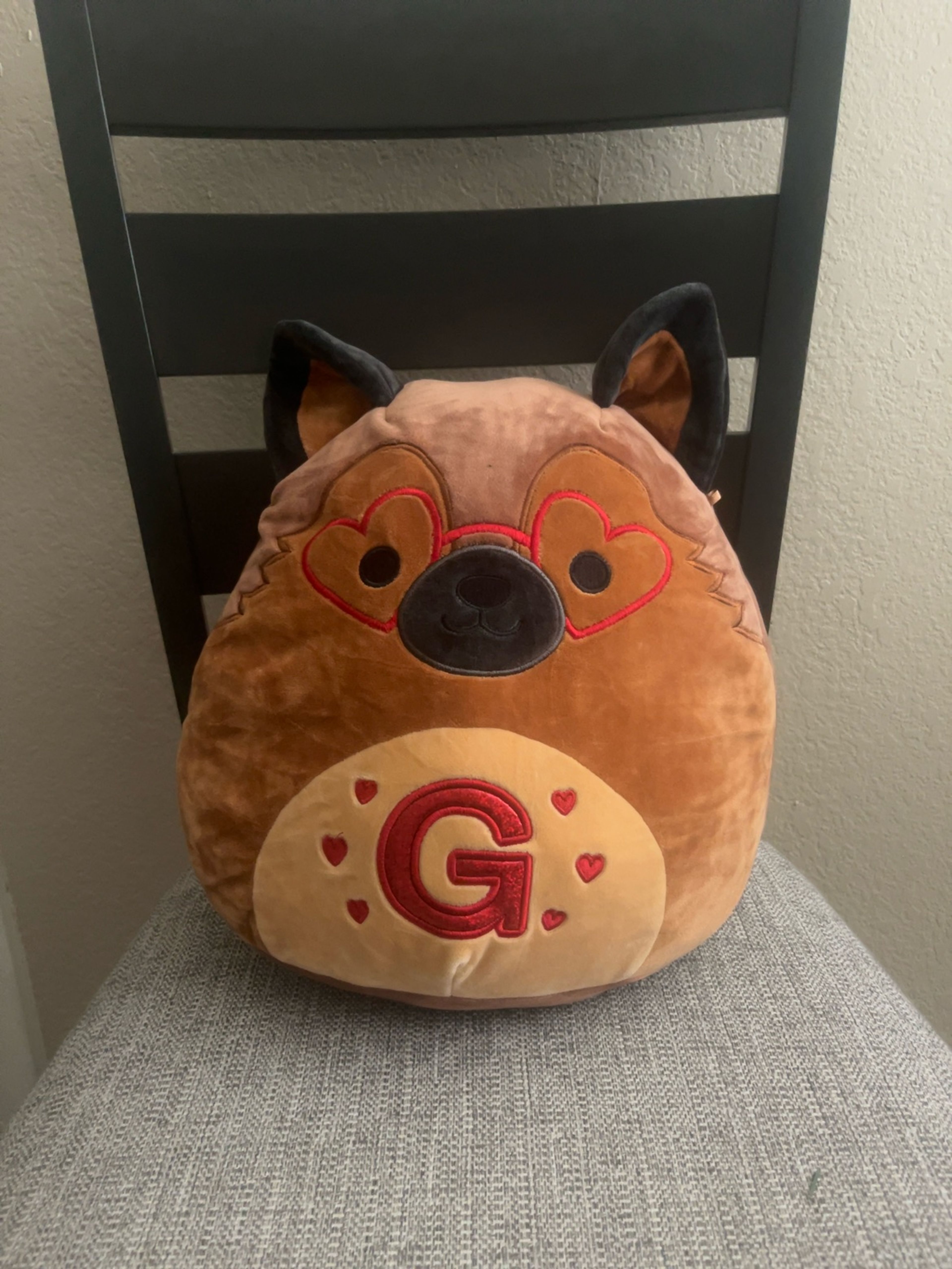 Squishmallows Mario the German Shepherd 14" Valentines Plush