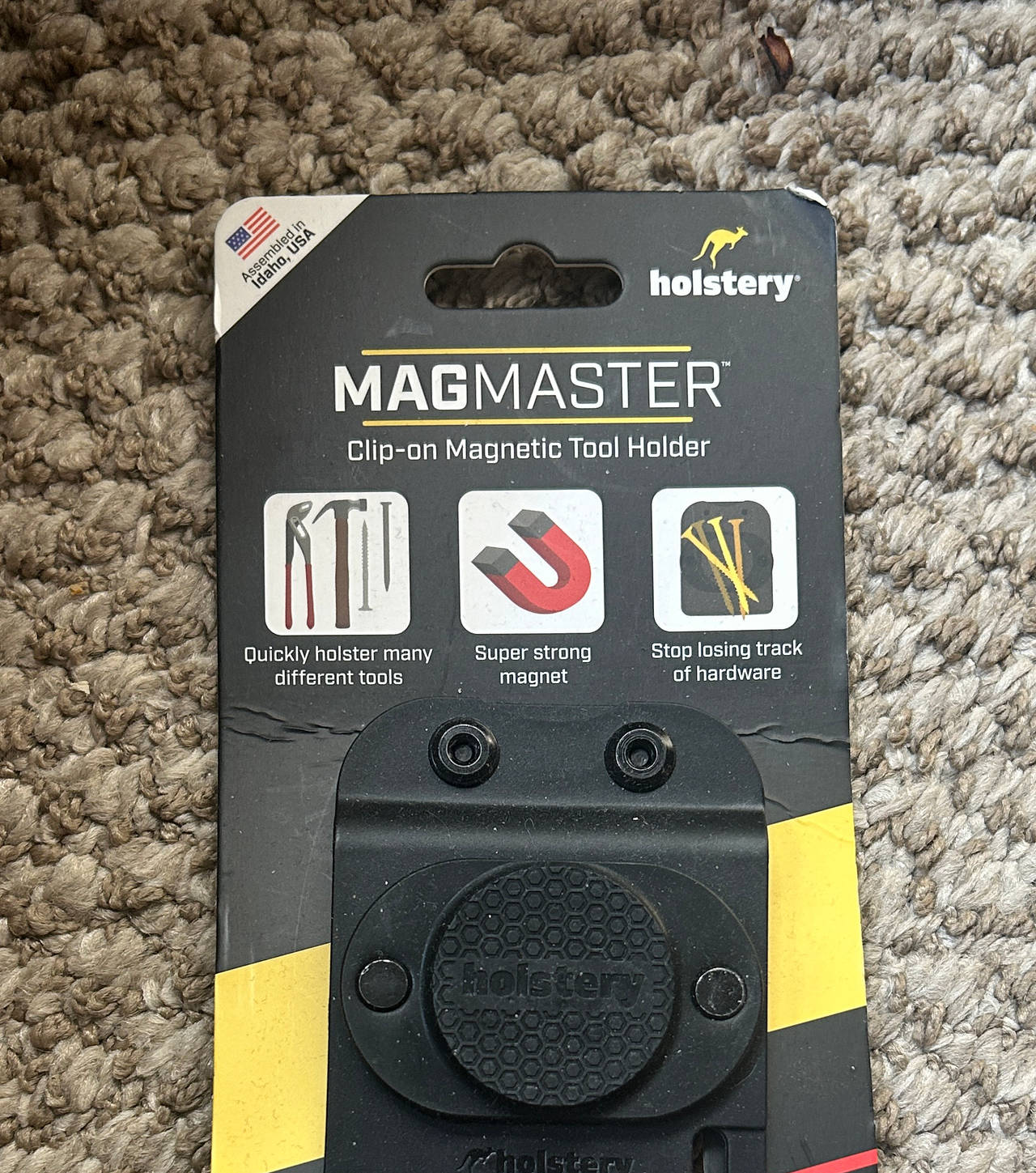 Holstery MagMaster Clip-on Magnetic Tool Holder