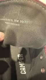 Camper Serena Shoes Suede Women's Merlo Wine Burgundy Dress Boots Sz 8 (EU 38) - Image 5