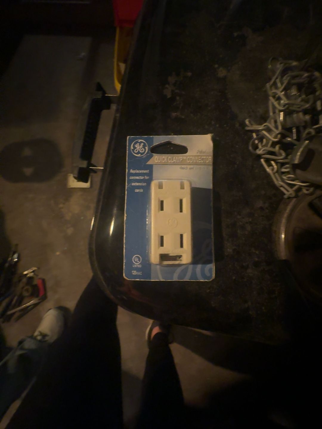 GE 3-Outlet Wall Tap White