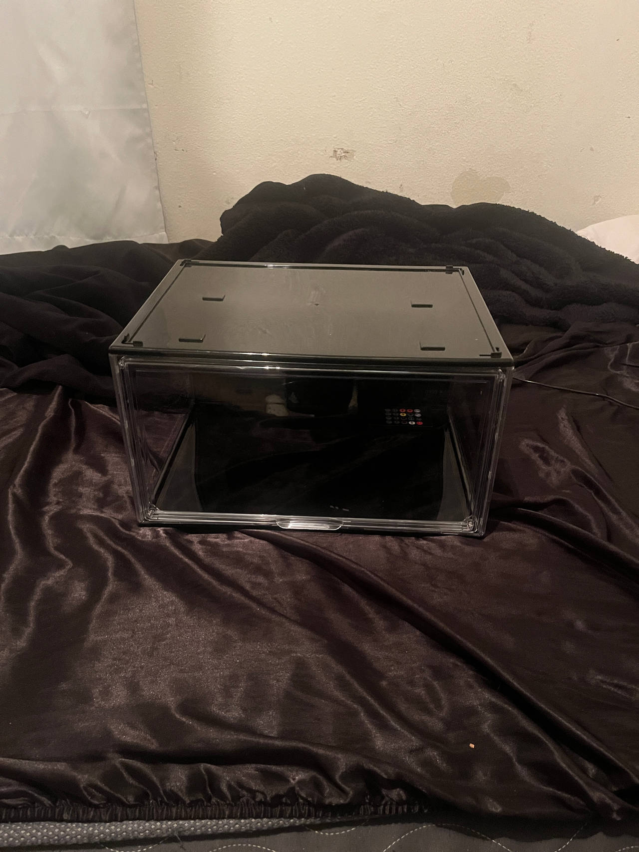 Drop Front Shoe Storage Box