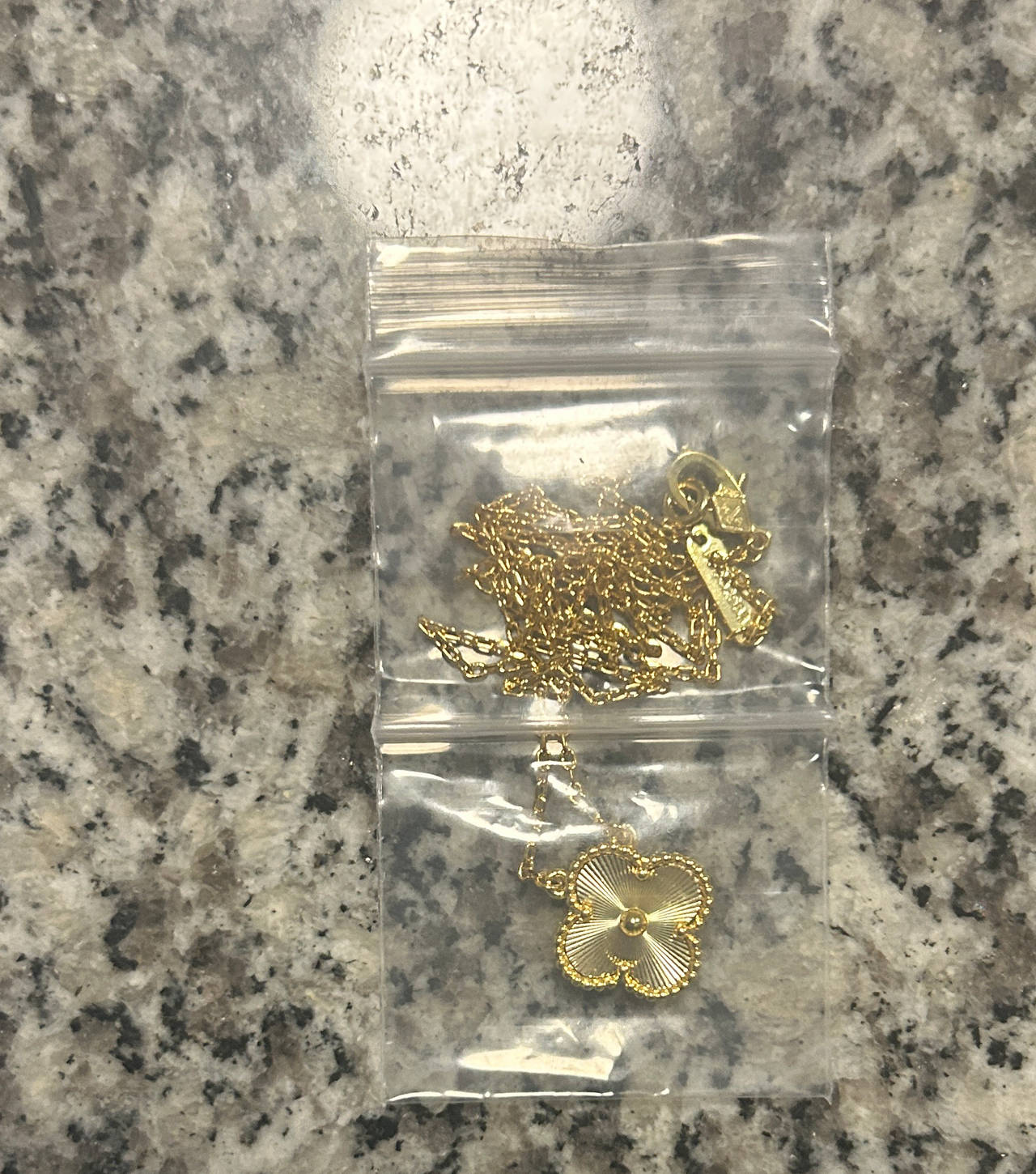 Van Cleef & Arpels Vintage Alhambra Pendant Guilloché 18K Yellow Gold