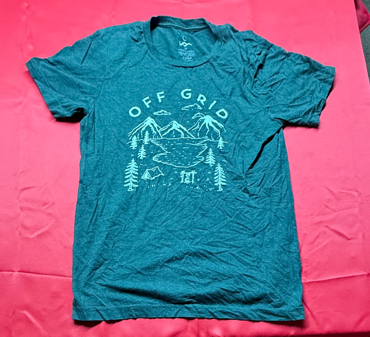Wondery Off Grid Graphic T-Shirt - Sz Med