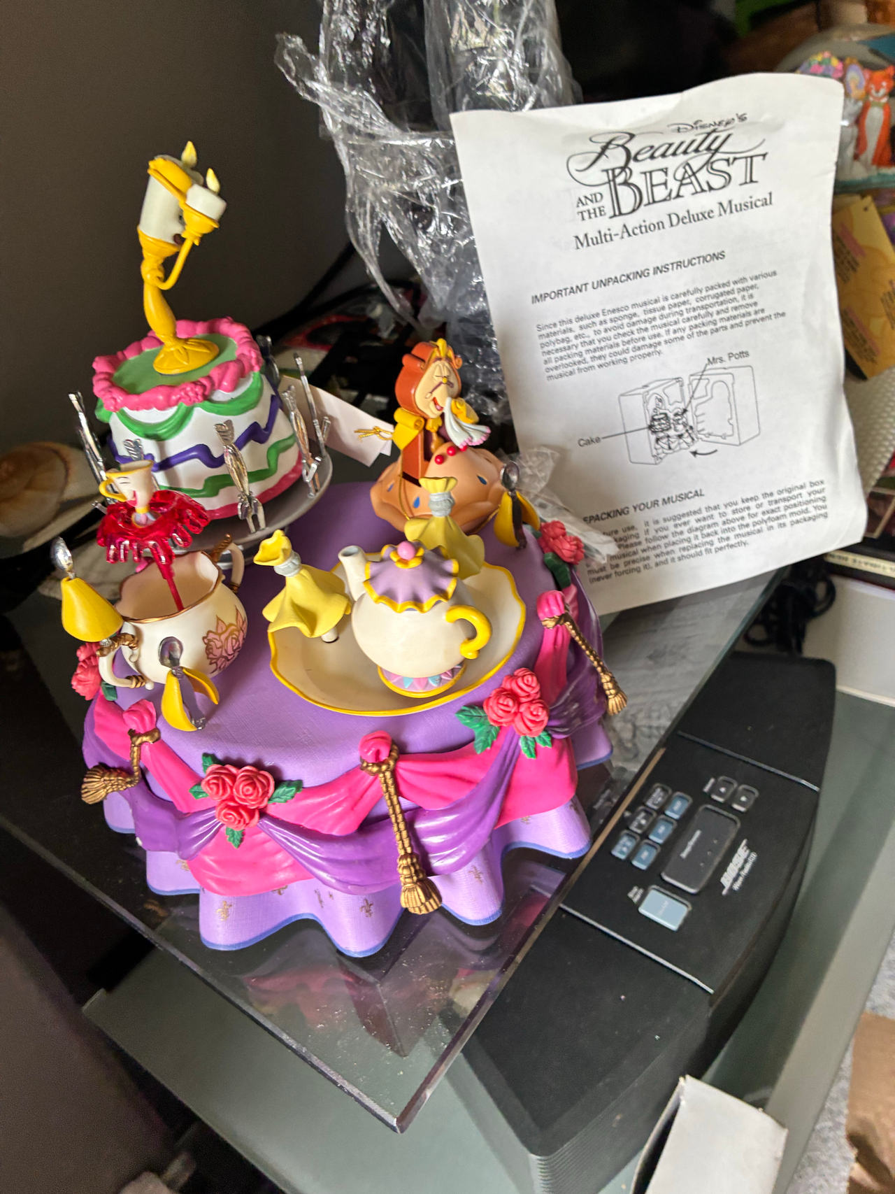Enesco Disney Beauty and the Beast Multi-Action Deluxe Musical
