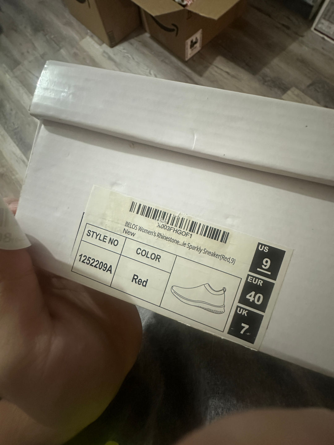 BELOS Women's Red Size 9 Walking Shoes Sneaker
Fashion, Glitter, Rhinestone