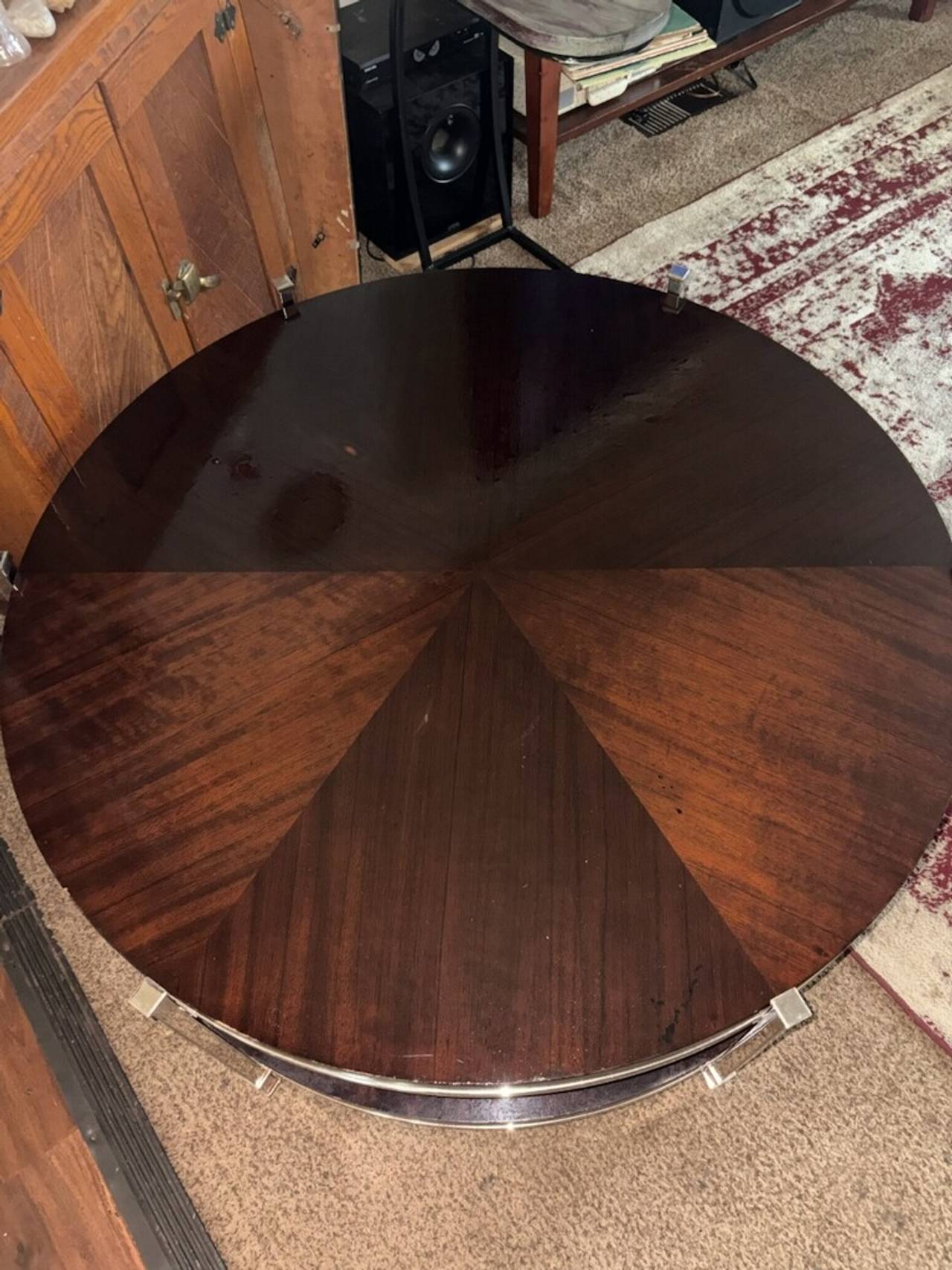 Mid-Century Modern Two-Tier Round Coffee Table
