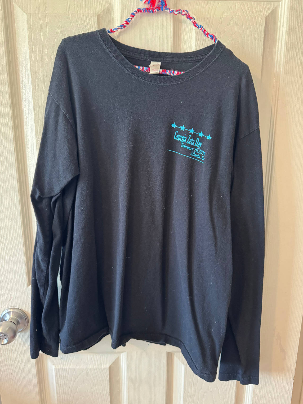 Georgia Zeta Day 2016 Long Sleeve T-Shirt Size Large