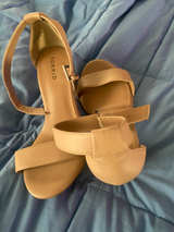 Torrid Nude Block Heel Sandals size 9 - Image 1
