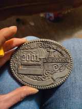 2001 Houston Livestock Show and Rodeo Belt Buckle - Image 2