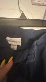 Liz Claiborne Navy Blue Linen Blend Shirt and Pant Set - Image 7