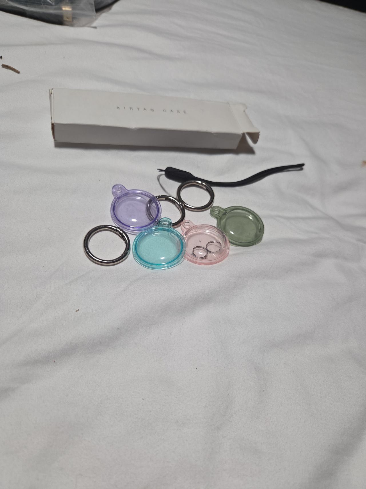 Silicone AirTag Case Keychain Set