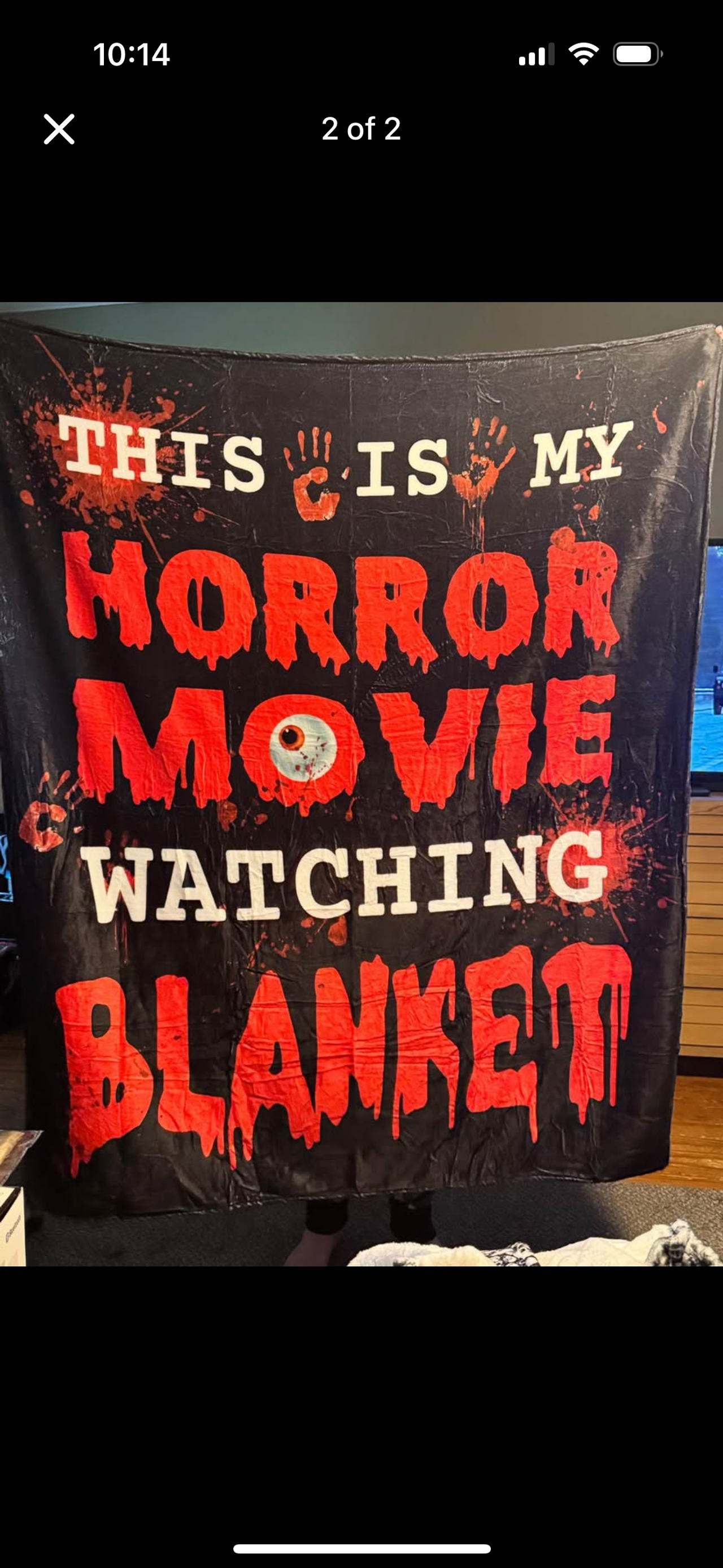 Horror Movie Watching Blanket
