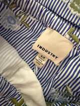 Industry Blue Striped Floral Two-Piece Set Size Small - Image 3
