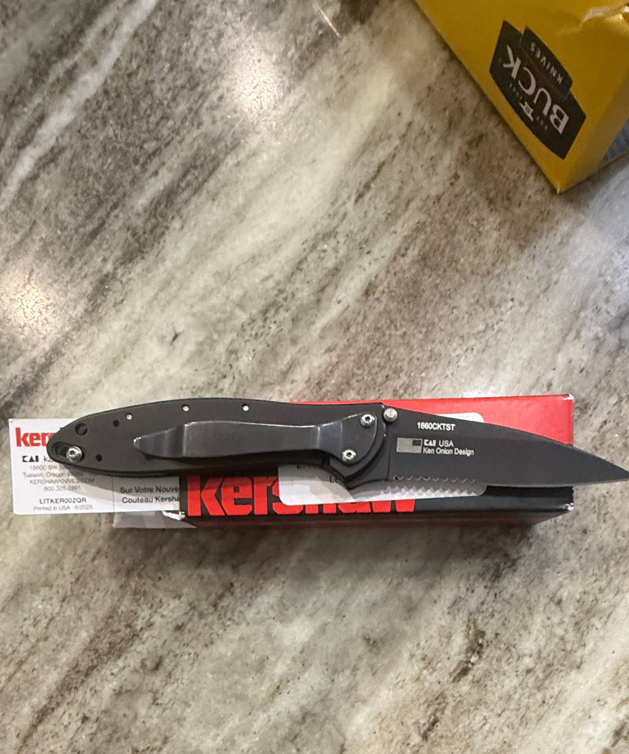 Kershaw Leek Black Serrated Pocket Knife