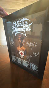 King Diamond Signed Tour Poster 2024 - Image 2