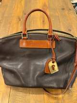 Dooney & Bourke Florentine Vacchetta Black Leather Satchel - Image 1