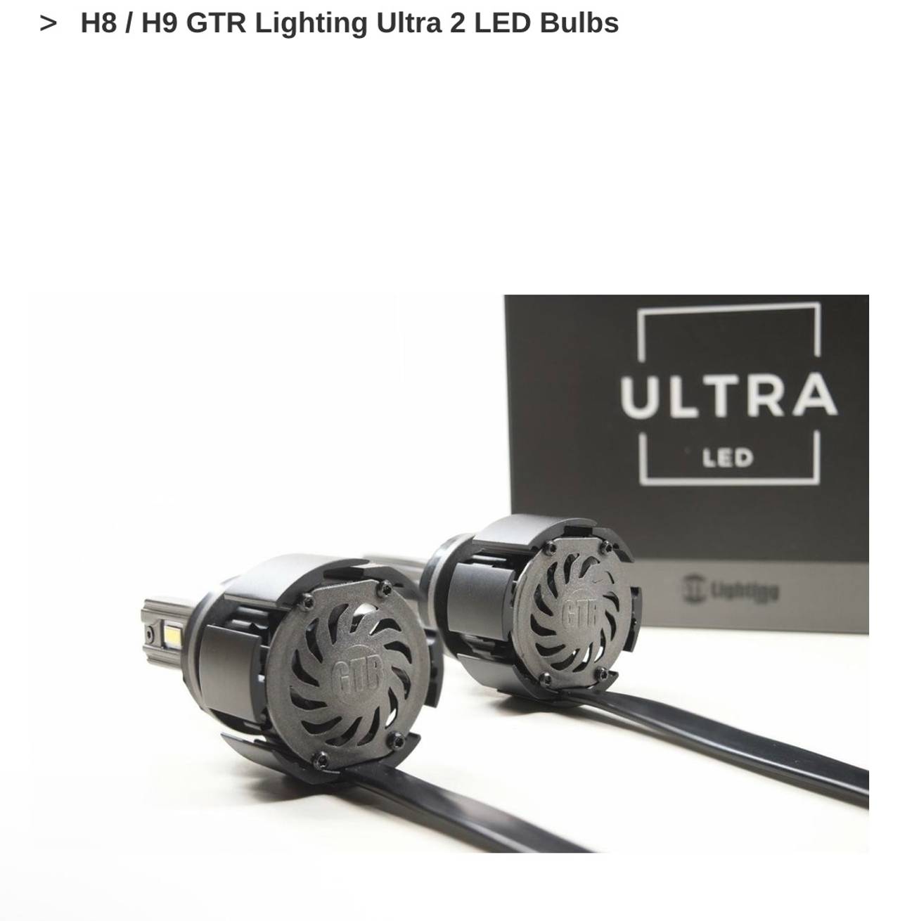 GTR Lighting Ultra Series 2 LED Bulbs H8/H9/H11