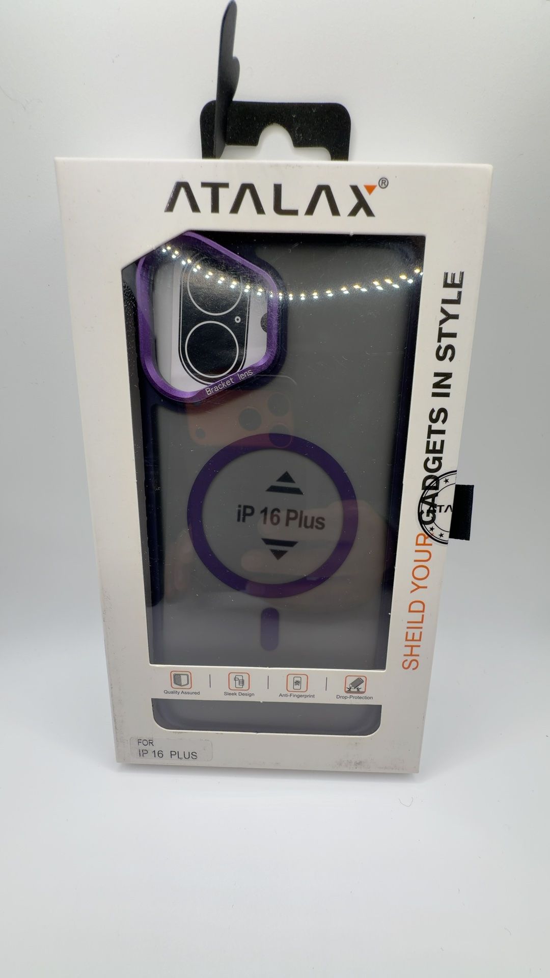 iPhone 16 Plus MagSafe Compatible Shockproof Case - Purple/Clear