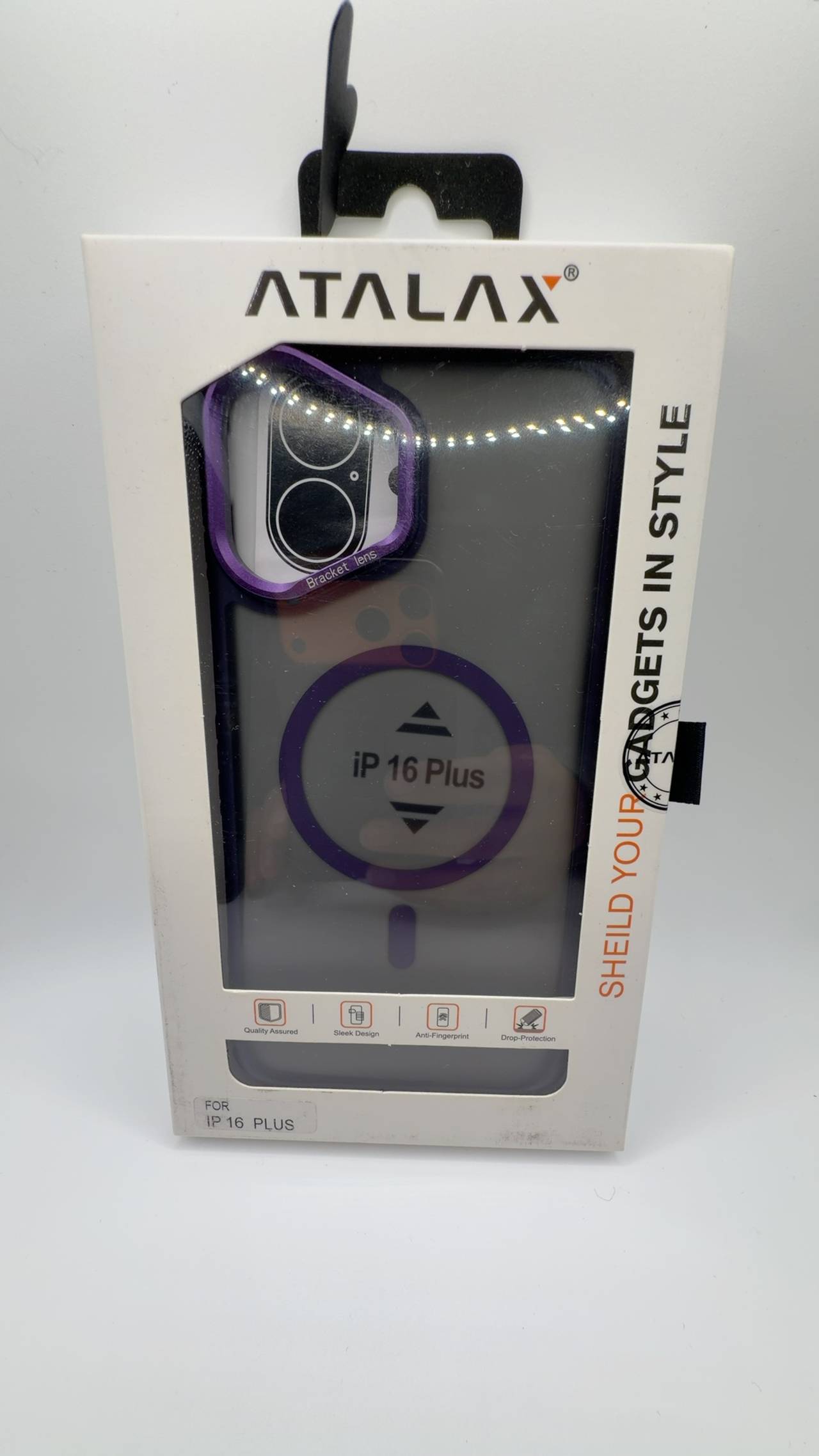 iPhone 16 Plus MagSafe Compatible Shockproof Case - Purple/Clear