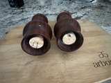 Vintage Wood Salt and Pepper Shakers - Image 2