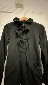 Ralph Lauren Black Ruffle Jacket Small Women’s Ladies S - Image 2