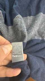 Neiman Marcus Cashmere Striped Crewneck Sweater Medium - Image 5